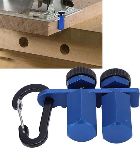 Stair Gauge, Aluminum Alloy Hex Flat Gauge with Thumb Screw, For Framing Square and Rafter (Blue) in Saudi Arabia
