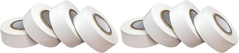 USA Made Lab Labeling Tape White Pack, 500" Length x 3/4" Width, 1 Inch Core [4 White Rolls] in Saudi Arabia