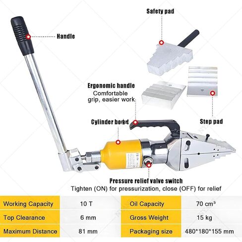 10T Hydraulic Flange Spreader, Portable Pipeline Expander for Quick Repair & Replacement, High Efficiency Tool for Flange Separation, Industrial Grade Equipment in Saudi Arabia