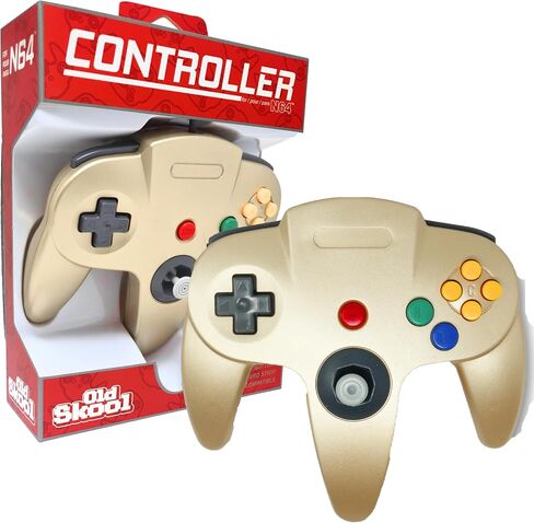عصا التحكم السلكية الكلاسيكية من Old Skool لنظام ألعاب Nintendo 64 N64 - أرجواني ذري in Kuwait