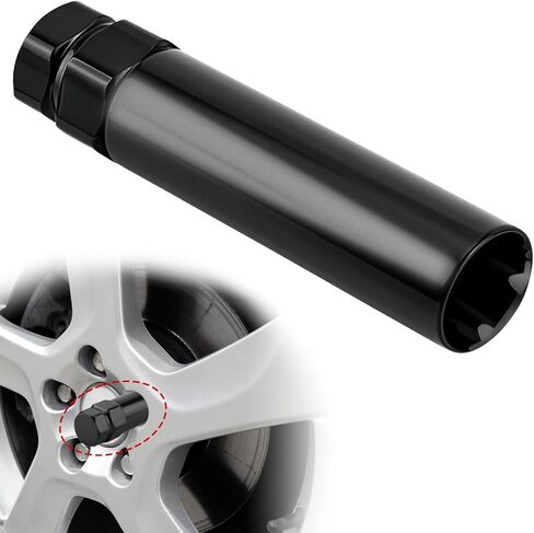Small 6 Spline Lug Nut Socket,Wheel Lock Key for 19 mm (3/4 Inch) & 21 mm (13/16 Inch) Hex Socket Wrench,Wheel Lock Removal Tool Replacement Aftermarket 6Spline Lug Nuts (Small 6 Spline) in Saudi Arabia