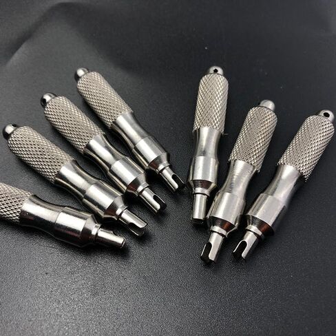 2pcs Tire Valve Core Stems Remover Screwdriver Key Chain Auto Truck Bicycle Wheel Repair Tool Dual Use Car Accessories in Saudi Arabia