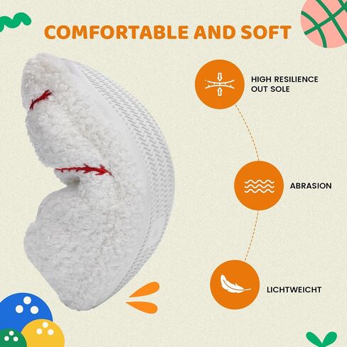 Little Kids Big Boys Ball Sports Slippers, Kids Warm House Shoes - Cute Winter Nonslip Indoor Basketball Football Baseball Slippers in Saudi Arabia