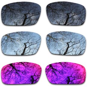 ToughAsNails 3 Pair Polarized Replacement Lenses for Oakley Crankshaft OO9239 Pack
