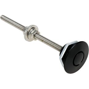 Dahszhi Quick Latch Bumper 1.26" Dia 4-inch Pin Length Quick Release Latch Universal Push Button for Hood Bumper or DIY Black