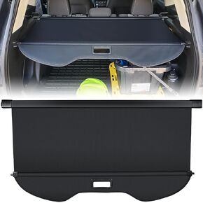 غطاء صندوق السيارة لسيارة Ford Escape 2013 2014 2015 2016 2017 2018 2019 غطاء خلفي قابل للسحب للأمتعة غطاء حماية للظل ملحقات داخلية مضادة للماء لجميع الأحوال الجوية (أسود)