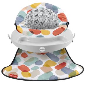 Replacement Part for Fisher-Price Deluxe Sit-Me-Up Floor Seat - GKH29 ~ Replacement Seat Cushion/Pad ~ Colorful Shapes Print