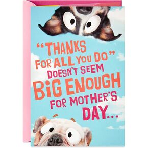 Hallmark Funny Pop Up Mother's Day Card (Dog Banner)
