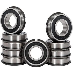 10 Pack 99502HNR Wheel Hub Ball Bearing ID 5/8" x OD 1-3/8" x Width 7/16" Double Seal and Snap Ring,Double Rubber Seal Bearing,Pre Lubricated,Stable Performance,Deep Groove Ball Bearings