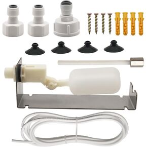 Water Fountain Auto Fill System, Autofill Water Level Kits Pond Auto Fill Float Valve with Adjustable Arm for Outdoor Fountains Ponds Pool Water Tank Garden
