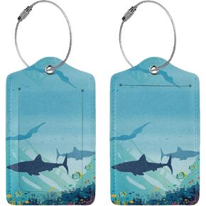 2 Pcs Basketball Theme Luggage Tag for Suitcase, Steel Loop with Privacy Cover ID Label, Birthday Gift for Boy Girls Kids Women Men Sport Lovers