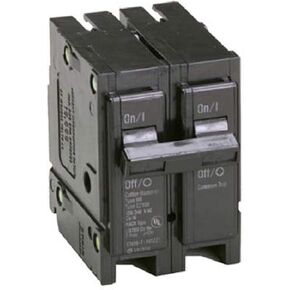 EATON CORPORATION Eaton Br215 Double Pole Interchangeable Circuit Breaker, 120/240V, 15-Amp, Pack of 1, No Color