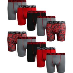 Reebok Boys' Underwear - Performance Boxer Briefs (10 Pack)