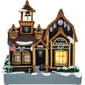 foco NFL Unisex-Adult NFL Team Logo Light Up Collectible Resin Holiday Village