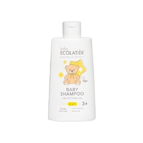 Baby Shampoo & Body Wash 2-in-1 ECOLATIER, 250ml: Gentle, Hypoallergenic, and Tear-Free - Cotton Extract& Lactic Acid for Easy Detangling - Suitable for Kids 3+