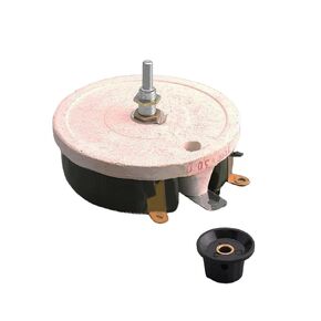 Fielect 50W 1K Ohm Ceramic Wire Wound Potentiometer Linear Rotary Resistor Rheostat with Knob for Industiral Machinery RPM Adjustment