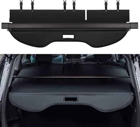 Trunk Cargo Cover for Ford Escape 2013 2014 2015 2016 2017 2018 2019 Retractable Rear Trunk Cargo Luggage Security Shade Cover Shield Interior Accessories Waterproof All Weather (Black) in Saudi Arabia