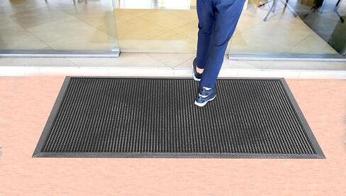 سجادات أرضية مدخل A1HC جديدة بالكامل من المطاط الفاخر بأطراف الأصابع تحافظ على الطين والأوساخ بعيدًا عن الأبواب التجارية والسكنية، الأمامية والخلفية، المرآب، المداخل، المطاعم، إلخ. 91.44 سم × 152.4 سم in Kuwait