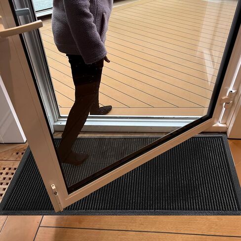 سجادات أرضية مدخل A1HC جديدة بالكامل من المطاط الفاخر بأطراف الأصابع تحافظ على الطين والأوساخ بعيدًا عن الأبواب التجارية والسكنية، الأمامية والخلفية، المرآب، المداخل، المطاعم، إلخ. 91.44 سم × 152.4 سم in Kuwait