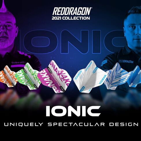RED DRAGON Snakebite Ionic Dart Flights - 3 Sets Per Pack (9 Dart Flights in Total) in Saudi Arabia