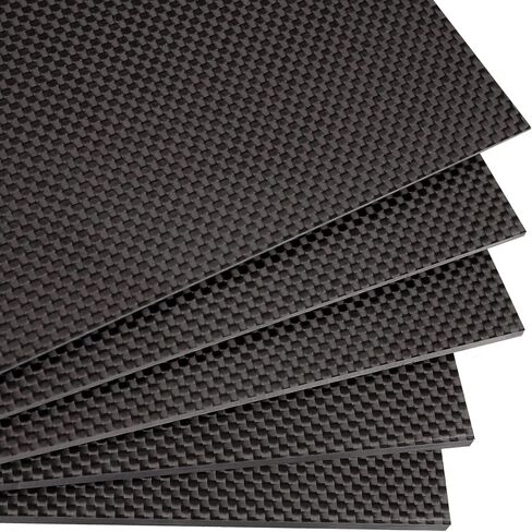 FANCYWING 400X500X3.0MM ورقة ألياف الكربون 100٪ 3K ألياف الكربون لوحة صفائحية نسج عادي لوحة لوحة سمك 3.0 مم (سطح لامع) in Kuwait