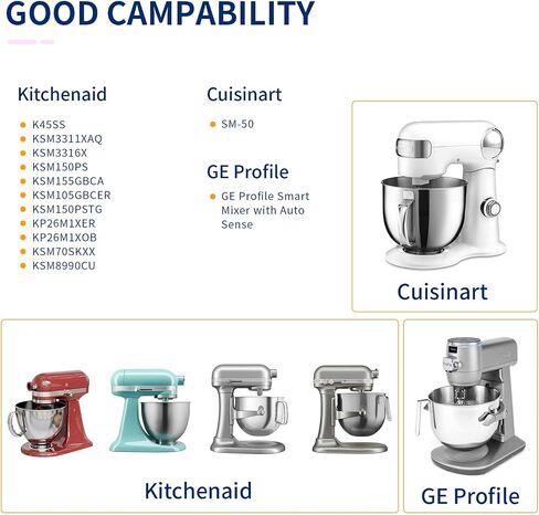 مرفق صانع الآيس كريم OTOmitra لخلاط حامل KitchenAid، صانع الآيس كريم بالفواكه المجمدة الخالية من الألبان، ملحق آيس كريم آمن للغسل في غسالة الأطباق، أجزاء صانع الآيس كريم الطبيعية in Kuwait