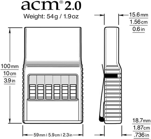 ACM Wallet 2.0 - ProTek™ RFID Blocking - Individually Select Cards - Front Pocket Credit Card Case - Push Button Wallet with Money Clip - For Men & Women in Saudi Arabia