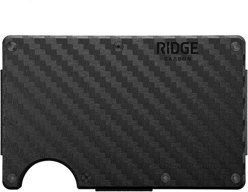 حزمة Ridge EDC: محفظة Ridge من ألياف الكربون بمشبك نقود للرجال + مجموعة حافظة Airtag - محفظة آمنة ومحمية بتقنية RFID مع حامل بطاقة هوائية ومشبك نقود. in Kuwait