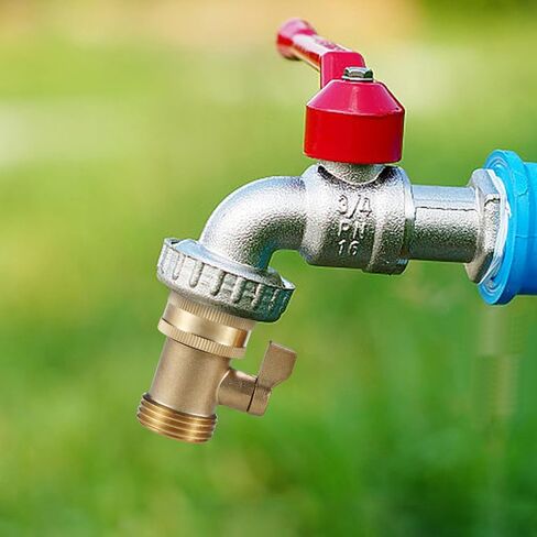 AIBOVI 3/4 inch Brass Ball Valve, NPT Standard Port Water Stop Shut Off Ball Valve, Level Handle Pipe Heavy Duty Ball Valve with Male Hex Nipple for Water, Oil (3/4 inch type 1-2 pack) in Saudi Arabia