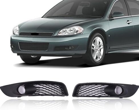 أغطية مصابيح الضباب GLDIFA متوافقة مع Chevy Impala 2006-2013 حواف سوداء غير لامعة قطعتان in Kuwait