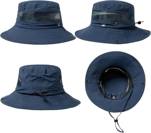 TOP-EX L/XL/XXL Waterproof UPF50 Wide Brim Sun Hat w/Breathable Vented Mesh in Kuwait