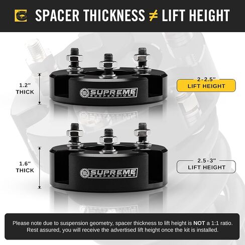 نظام تعليق فائق - طقم تسوية أمامي 2 بوصة لـ 2005-2024 Nissan Frontier/Xterra/Pathfinder و2009-2012 سوزوكي إيكواتور - طقم رفع فواصل دعامة PRO-Billet (أسود) in Saudi Arabia