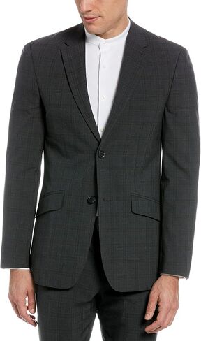 Perry Ellis Men's Slim Fit Stretch Tonal Plaid Suit Jacket in Saudi Arabia
