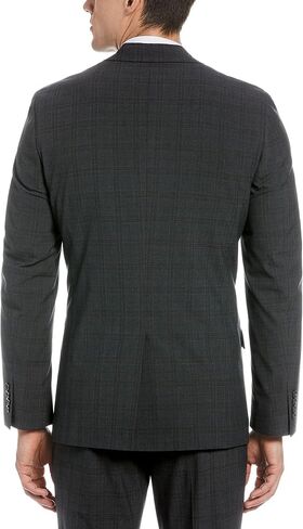 Perry Ellis Men's Slim Fit Stretch Tonal Plaid Suit Jacket in Saudi Arabia