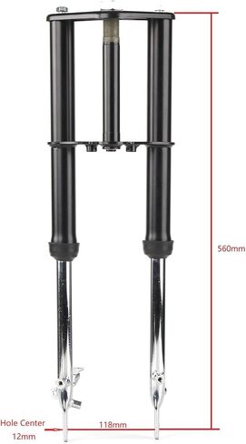 SUNQIAO XR50 Front Forks, Fork Suspension for CRF50 XR50 SSR 50 110 125CC Dirt Pit Bikes (Black) in Saudi Arabia