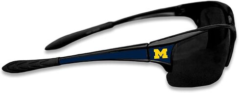 Michigan Wolverines Black Sports Elite Style Sunglasses with Logo on the Corners in Saudi Arabia