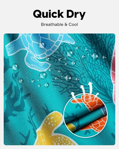 maamgic Men's Swim Trunks 5.5 inch Recycled Beach Shorts with Compression Liner Quick Dry Swim Shorts Zipper Pockets in Kuwait