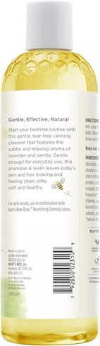 شامبو وغسول الأطفال من بيرت بيز، مهدئ، 12 أونصة (عبوة من 3 قطع) (قد تختلف التعبئة) in Kuwait