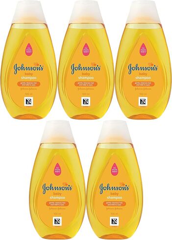 شامبو السفر للأطفال من جونسون، 5 عبوات 3.38 أونصة. شامبو أطفال خالٍ من الدموع، شامبو أطفال لطيف ولطيف لفروة الرأس ومنظف للشعر، خالٍ من البارابين والفثالات والكبريتات والأصباغ، للأطفال الرضع والأطفال الصغار in Kuwait
