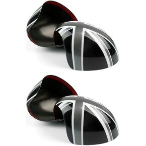 OKJHFD 2 Set of - L&H Union Jack Wing Mirror Covers Power Fold Front Left Right ABS Plastic for Mini for Cooper 2007-2013 for Cooper Countryman 2011-2015 for Cooper Paceman 2013-2015 in Kuwait