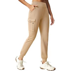 Ewedoos Fleece Lined Joggers Women Water Resistant Thermal Sweatpants High Waisted Hiking Cargo Pants with Pockets in Saudi Arabia