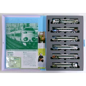 قطار KATO 10-1847 N Gauge 287 Series Panda Kuroshio Smile Adventure Train، مجموعة من 6 قطع (منتج مخطط خاص) in Kuwait