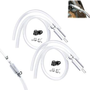 2PCS Brake Bleeder Hose,One Way Check Valve Tube Bleeding Tool Kit for Car Motorcyle Clutch, Brake Bleeder Valve with Nozzle Cap and Clamp, Universal Brake Fluid Bleeder Kit for Hydraulic Brake System in Saudi Arabia