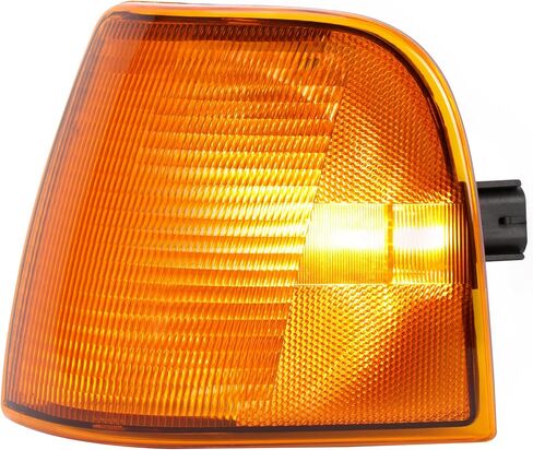 KUAFU Right Corner Light Compatible with Peterbilt 375 377 385 Trucks Halogen Turn Signal Corner Lamp w/Bulb Amber Lens Passenger Side in Saudi Arabia
