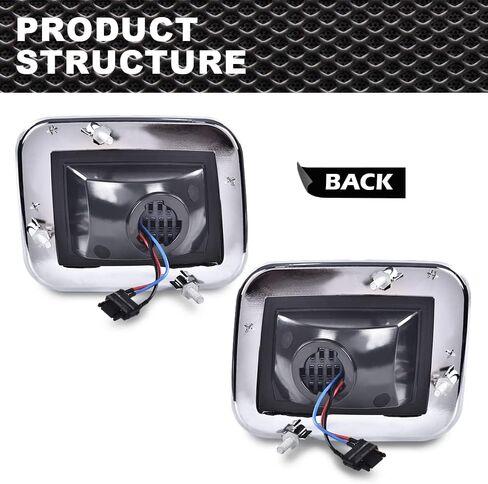 مجموعة أضواء إشارة الزاوية LED متوافقة مع مصابيح وقوف السيارات Hummer H2 2003 2004 2005 2006 2007 2008 2009 يسار + يمين (واضح) in Kuwait