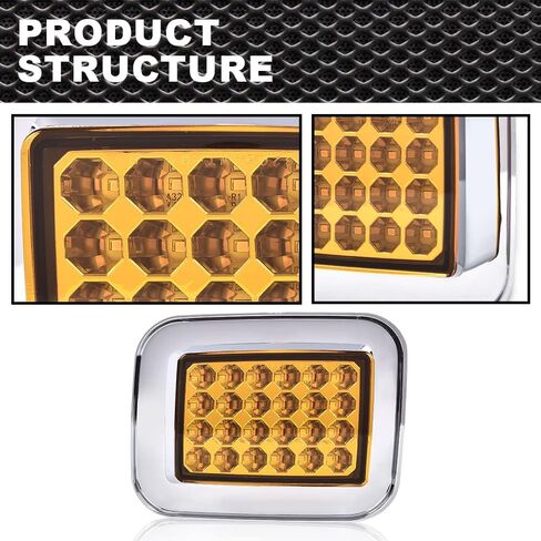 مجموعة أضواء إشارة الزاوية LED متوافقة مع مصابيح وقوف السيارات Hummer H2 2003 2004 2005 2006 2007 2008 2009 يسار + يمين (واضح) in Kuwait
