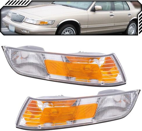 مصابيح زاوية بديلة هالوجين EPIC LIGHTING متوافقة مع MERCURY 95-97 GRAND MARQUIS [FO2550122 FO2551122 F5MY15A201D F5MY15A201C] زوج in Saudi Arabia