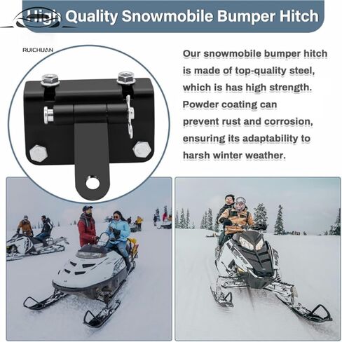 General Snowmobile Bumper Hitches Adjustable Heavy Duty Steel Towing Tool Snowmobile Bumper Hitches Stable Towing Duty Steel Hitch in Saudi Arabia