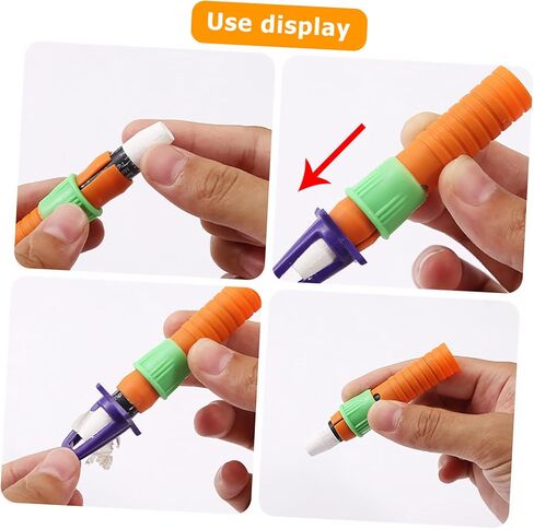 Operitacx 15Pcs Crayon Extender Sharpener Durable Oil Painting Stick Lengthener for Extended Use Convenient Crayon Caps with Comfortable Grip for Artists and Students in Saudi Arabia