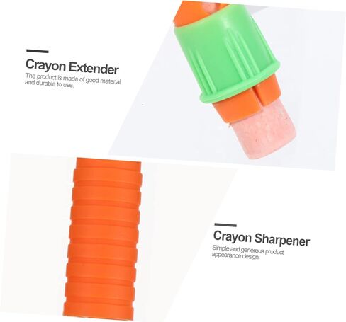 Operitacx 15Pcs Crayon Extender Sharpener Durable Oil Painting Stick Lengthener for Extended Use Convenient Crayon Caps with Comfortable Grip for Artists and Students in Saudi Arabia